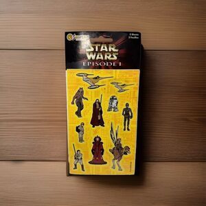 Vintage Star Wars Episode 1 Stickers Sandylion 2 Sheets Phantom Menace Sealed